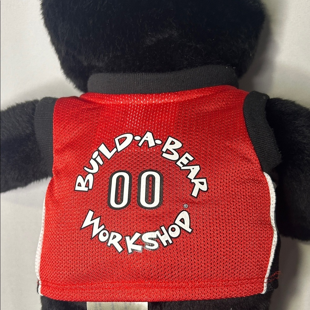 Build A Bear black Teddy Bear with Red Raptors Jersey, collectors, Toys - Picture 4 of 7